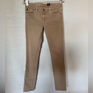Ag Adriano Goldschmied Beige Super Skinny Jeans